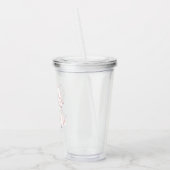 ピンクの弓の花嫁ギフト アクリルタンブラー (左)