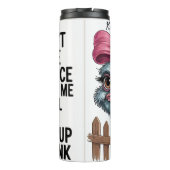 ピンクの弓を持つダチョウ タンブラー (裏面)