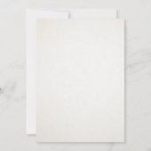 ピンクの弓アイボリー背景ベビーガールバプテスマ 招待状 (裏面)