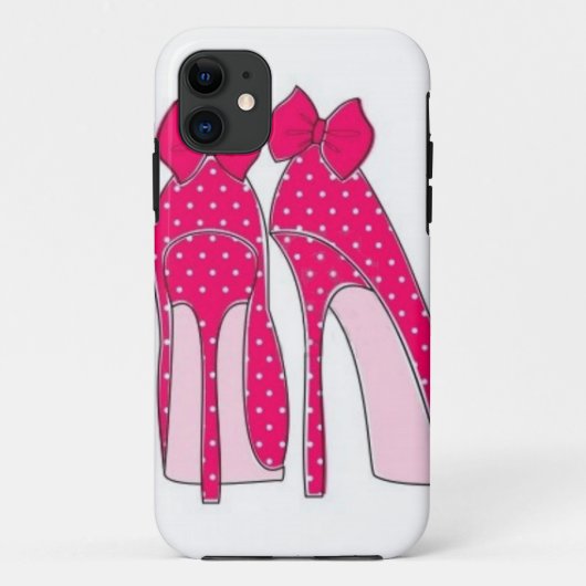 ピンクの弓スチレットヒールのiPhone 5/5sの場合 Case-Mate iPhoneケース (裏面)