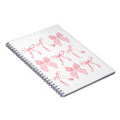 ピンクの弓ノート ノートブック (右側)