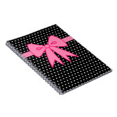 ピンクの弓ノート ノートブック (右側)