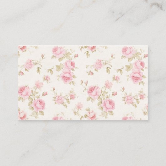 ピンクの弓バラ名門私立校風の赤ちゃんシャワーおむつラッフル エンクロージャーカード (裏面)