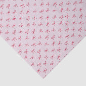 ピンクの弓パターンのバレンタインデー 薄葉紙 (詳細)