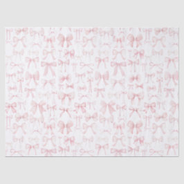 ピンクの弓パターン 薄葉紙