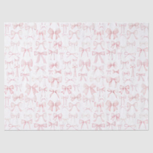 ピンクの弓パターン 薄葉紙