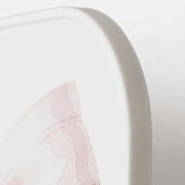 ピンクの弓ピックボールパドル – 彼女のためのモノグラムギフト ピックルボールラケット (左詳細)