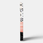 ピンクの弓ラインストーンのハート Case-Mate iPhoneケース (裏面 / 左)