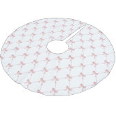 ピンクの弓型ツリースカート ブラッシュドポリエステルツリースカート (アングル)