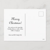 ピンクの弓金ゴールドベルの写真はがき シーズンポストカード (裏面)