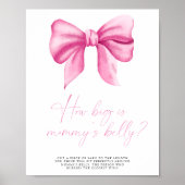 ピンクの弓 – どのように大きいママの腹のゲーム ポスター (正面)