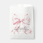 ピンクの弓 コケティーボウ テーマ フェイバーバッグ (正面)