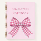 ピンクの弓 ノートブック (正面)