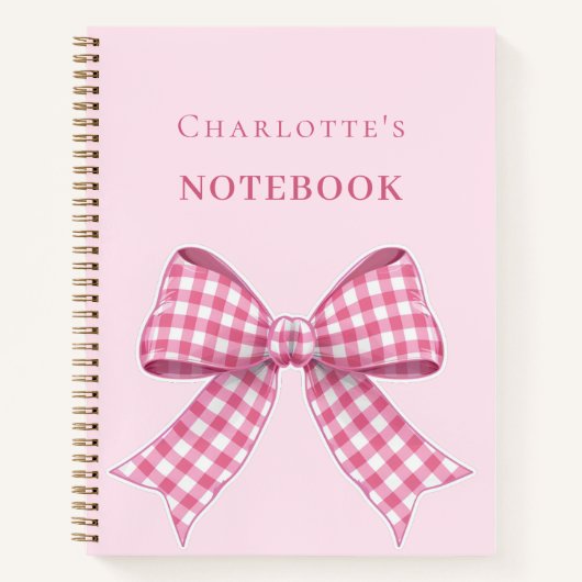 ピンクの弓 ノートブック (正面)