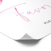 ピンクの弓 – ポスターを引く ポスター (角)