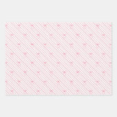 ピンクの弓 ラッピングペーパーシート (正面3)