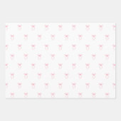 ピンクの弓 ラッピングペーパーシート (正面)