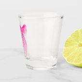 ピンクの弓、彼女は結婚する ブライダルシャワーパーティー ショットグラス (右)