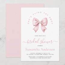 ピンクの弓、彼女は結婚する ブライダルシャワー