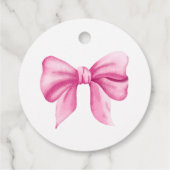 ピンクの弓 – 彼女ポップ・アートのがポップするとき フェイバータグ (裏面)