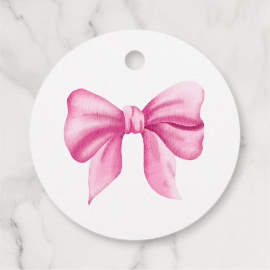 ピンクの弓 – 彼女ポップ・アートのがポップするとき フェイバータグ (裏面)