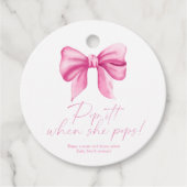 ピンクの弓 – 彼女ポップ・アートのがポップするとき フェイバータグ (正面)