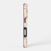 ピンクの弓 – 赤名門私立校風のとピンクのコケットの美学 iPhone 16ケース (右側面)