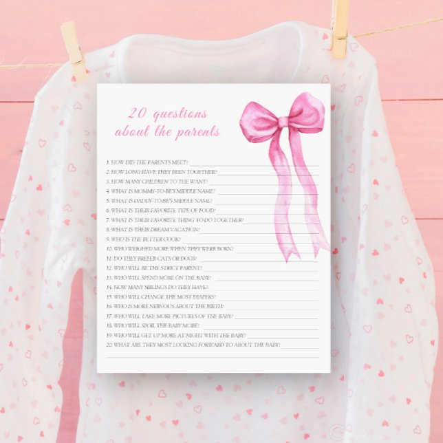 ピンクの弓 – 20親についての質問 (クリエイターアップロード済み)