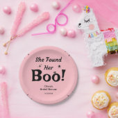 ピンクの彼女のブー ハロウィン ウェディングシャワー ペーパープレート (パーティー)