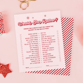 ピンクの彼女はクリスマスの赤ちゃんシャワーのゲーム