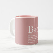ピンクの彼女 義理の妻 Baeの定義 ツートーンマグカップ (正面左)