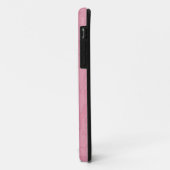 ピンクの微妙なエンボスのスタイルのダマスク織のiPhone 5の場合 Case-Mate iPhoneケース (裏面/左)