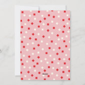 ピンクの応援から2024クリスマスホリデーフォトカード シーズンカード (裏面)