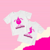 ピンクの怪物 ベビーTシャツ