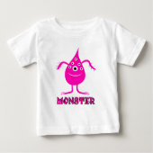 ピンクの怪物 ベビーTシャツ (正面)