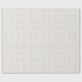 ピンクの恐竜の誕生日パーティー、女の子の恐竜パーティー ラッピングペーパー (フラット)