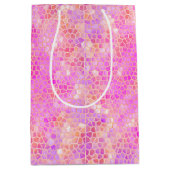 ピンクの恐竜の隠れ家 ミディアムペーパーバッグ