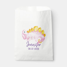 ピンクの恐竜ハーシーのお菓子の景品 フェイバーバッグ