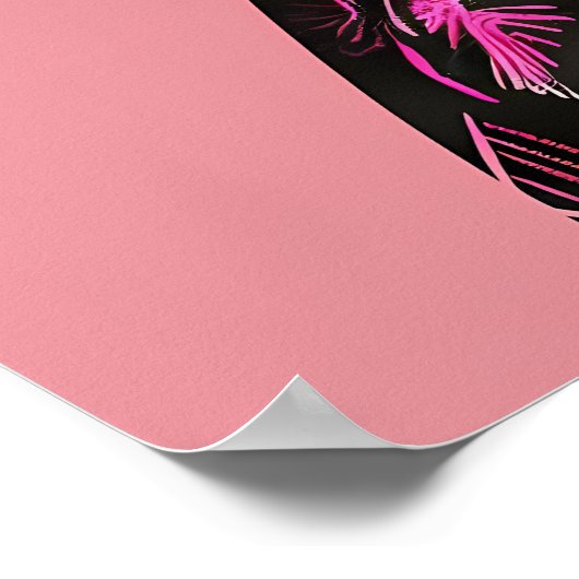 ピンクの恵み:アフリカ伝統ミューズ ポスター (角)