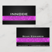 ピンクの情報箱 名刺 (正面/裏面)