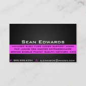 ピンクの情報箱 名刺 (裏面)