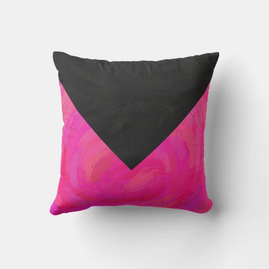 ピンクの情熱モノグラム クッション (裏面)