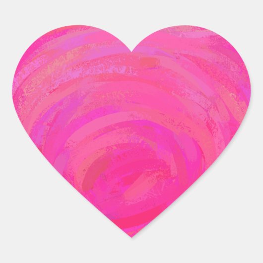 ピンクの情熱 ハートシール (正面)