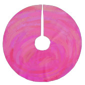 ピンクの情熱 ブラッシュドポリエステルツリースカート (正面)