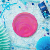 ピンクの情熱 ペーパープレート (パーティー)