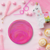 ピンクの情熱 ペーパープレート (パーティー)