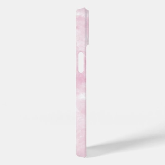 ピンクの愛のハートモダン愛の水の色パーソナライズ Case-Mate iPhoneケース (裏面 / 右)