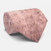 ピンクの愛は忍耐強い愛ヴィンテージ結婚式 ネクタイ (ロール)