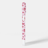 ピンクの愛ハートの水の色のパターン名 Case-Mate iPhoneケース (裏面 / 右)