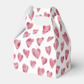 ピンクの愛ハート水の色パターン フェイバーボックス (裏面サイド)